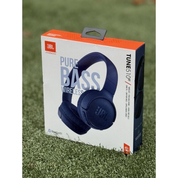 JBL Other - NEW JBL Tune 510BT Pure Bass Wireless Bluetooth Headphones, Blue, Brand New